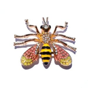 Broche Abeille <br>Strass & Gold