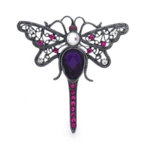 Broche Libellule <br>Violette Cosmique