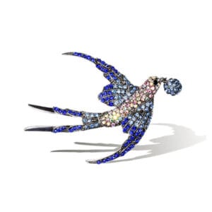 Broche Oiseau <br>Hirondelle des Vents