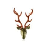 broche tete de cerf