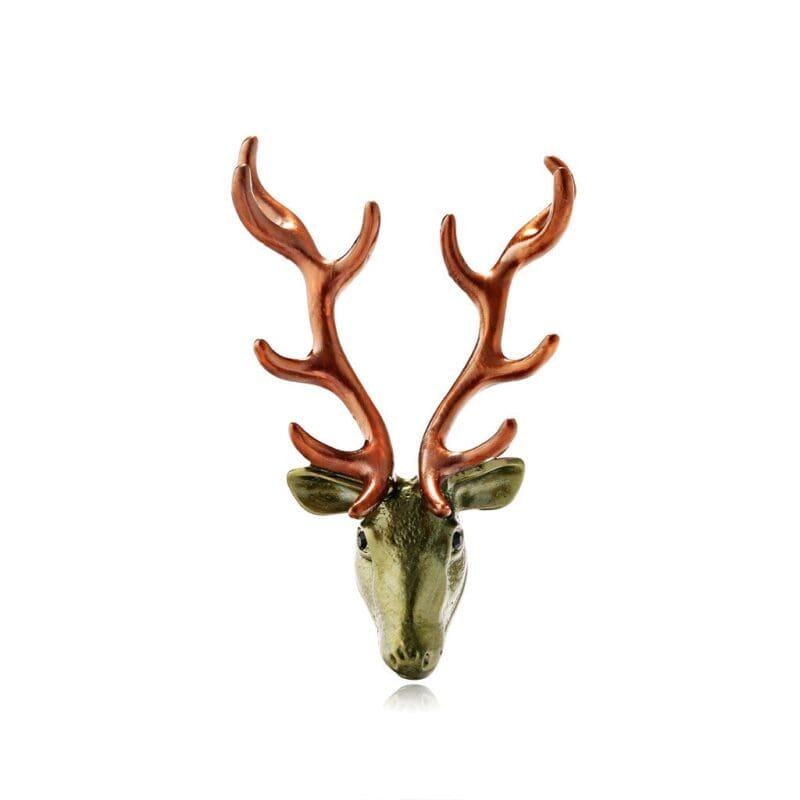 broche tete de cerf