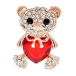 broche coeur with love